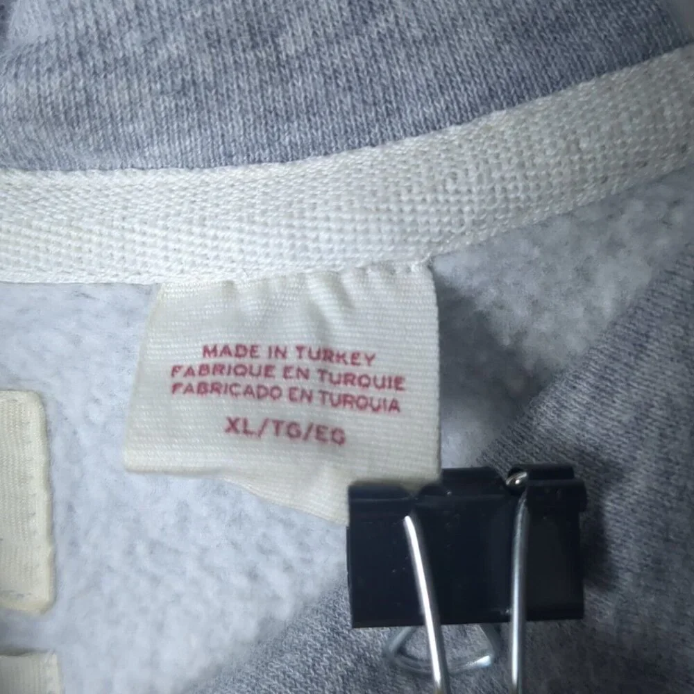 Levis Logo Spell Out Gray‎ Hoodie Mens XL Pullover Hooded Sweatshirt Standard